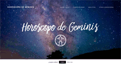 Desktop Screenshot of horoscopodegeminis.es