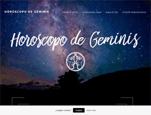 Tablet Screenshot of horoscopodegeminis.es